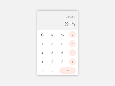 DailyUI #004_Calculator