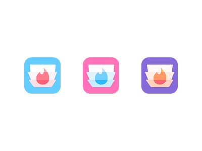 DailyUI #005_App Icon app icon branding card game cards dailyui flame icon ui