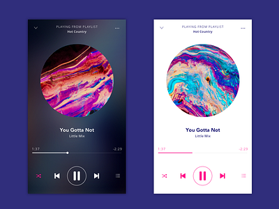 #DailyUI #009 music player dailyui mobile mobile. ui music music player player