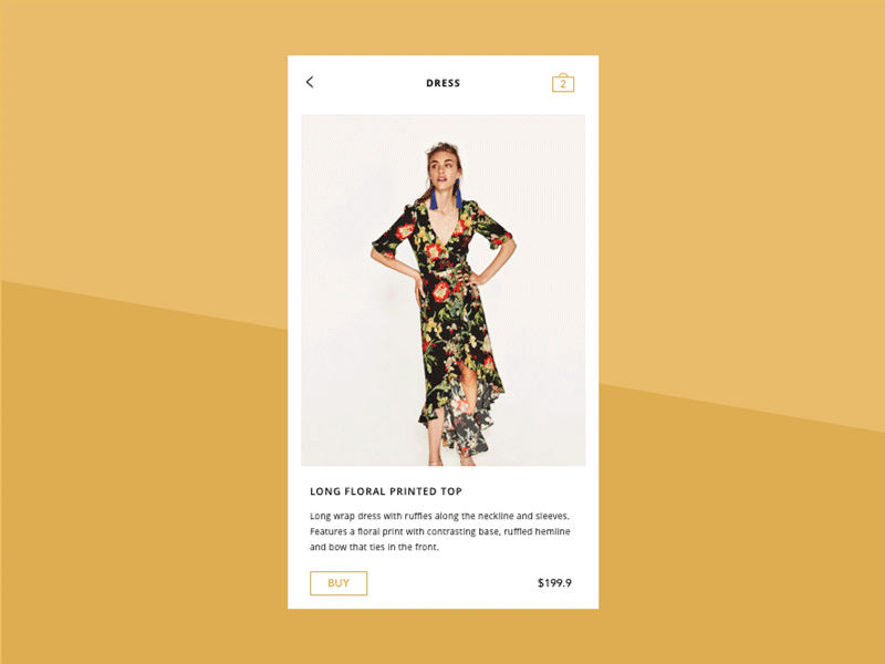 DailyUI Challenge #012 — Single Product Page commercial dailyui fashion interaction mobile product page ui ui design ux