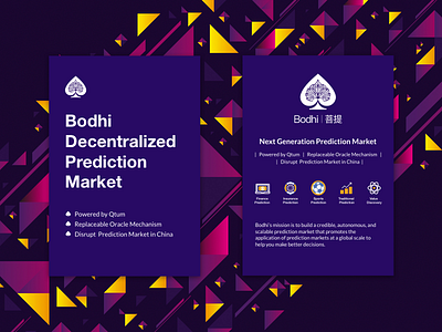 Blockchain project Bodhi - Flyer blockchain decentralized flyer graphic design prediction prediction market