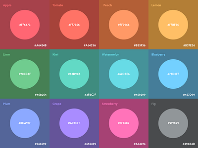 Color Palette by Lili Li on Dribbble