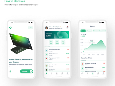 #2 - A Finance Bank Mobile app app design fintech product design ui user interface ux
