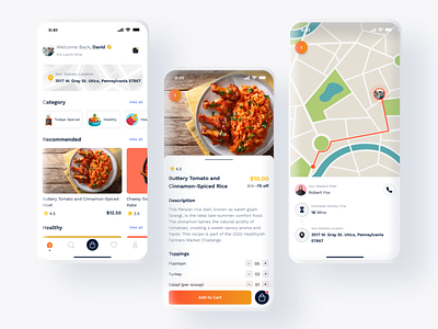 #6 - A Local food Store App app design food food app ui user interface ux visual design