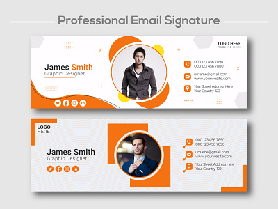 Creative and minimalist email signature template banner branding business contact corporate cover creative design elegant email footer graphic design html information mobile post design print profile real estate social media website