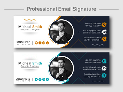 Email signature template or email footer design agency branding business company contact corporate creative design digital email footer email signature email template graphic design header layout mail marketing persoanl professional web