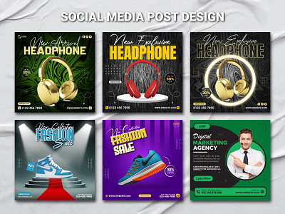 Social Media Post | Instagram Banner Design graphic design ice cream tasty