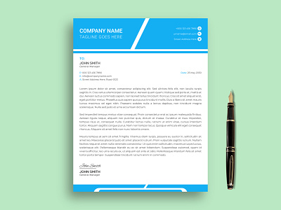 Professional and modern letterhead design template branding business business stationary corporate creative design graphic design