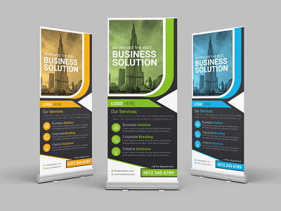 Corporate Roll Up Banner Design advertising banner branding business corporate creative design feather flag graphic design pop up professional banner pull up retractable banner roll up roll up banner roller banner sign board signage standee yard sign
