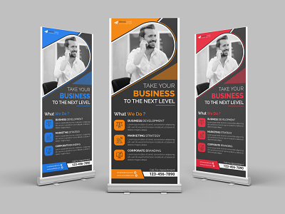 Corporate Business Roll Up Banner Design Template