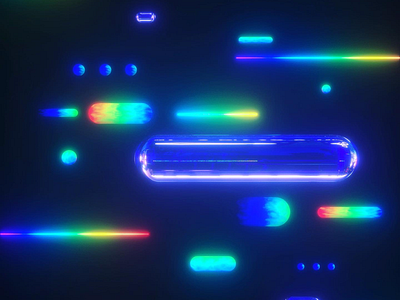 Retro RGB Glows 3d c4d octane rgb