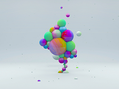 Turbulence & gradients 3d c4d circle color gradients sphere