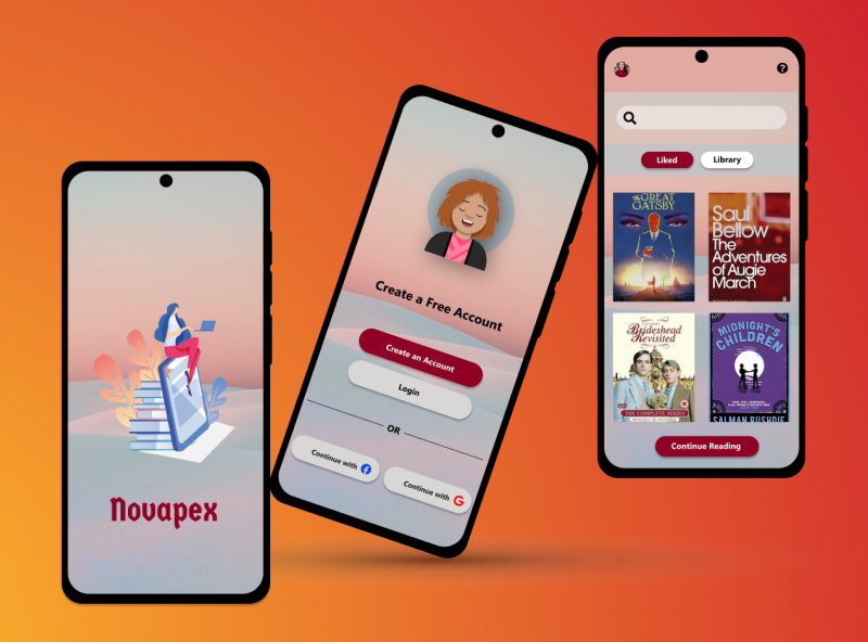 Novel App UX/UI Design by Aqsa Shabbir on Dribbble