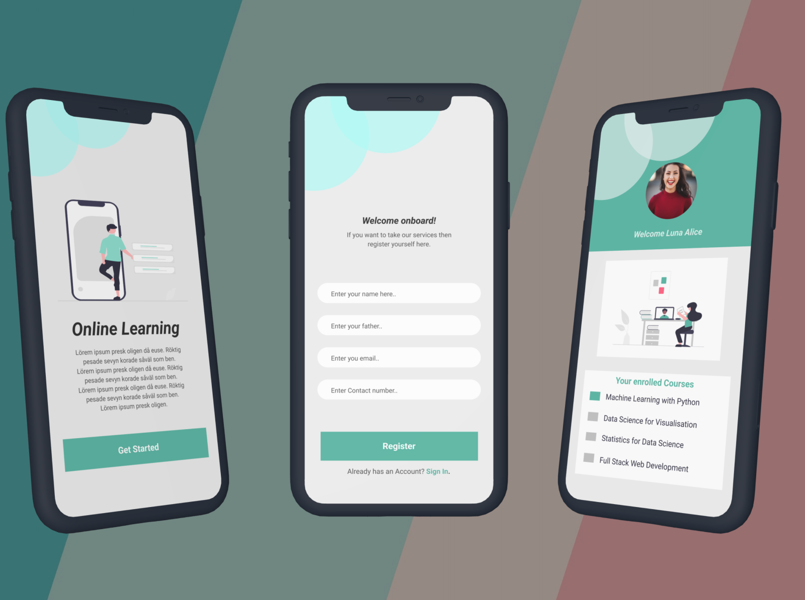 Online Learning App UX/UI Design by Aqsa Shabbir on Dribbble