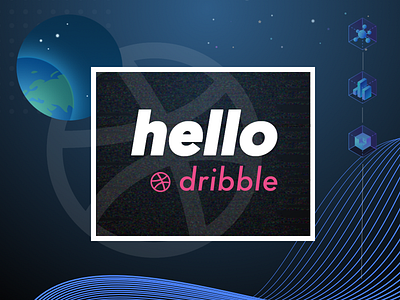 Hello World design designer galaxy hello invite logo