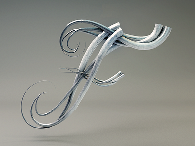 F 36daysoftype 3d abstract cinema4d photoshop