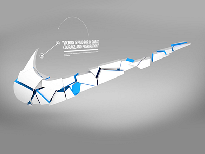 Broken Nike abstract after effects break cinema4d motion graphics nike reason vimeo