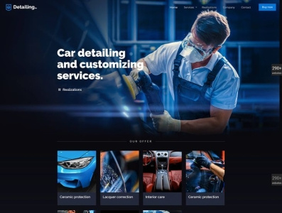 Car Services Website Design branding business website car services website design design elementor pro graphic design ui