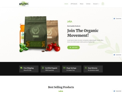 Delicacy - Organic & Grocery Website Wesign branding business website design elementor pro graphic design