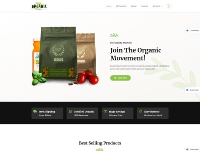 Delicacy - Organic & Grocery Website Wesign