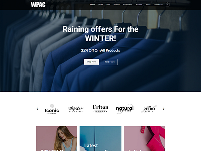 E-commerce Website Design Clothing