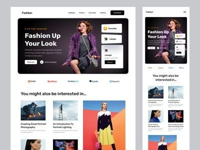 Fashion E-commerce Website Design branding business website design elementor pro graphic design