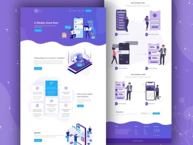 Chatbot Company Landing Page Design Template by Aqib Shahzad (Expert in ...