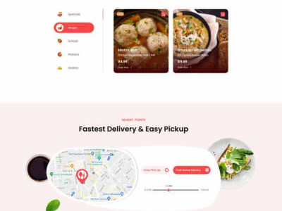 E-Food Website UI Design