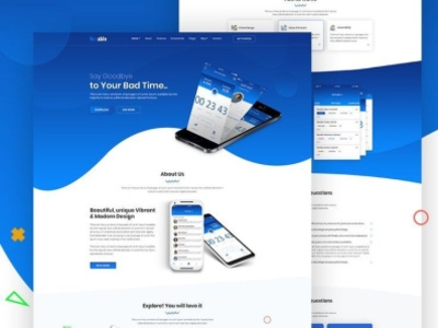 Creative Landing Page Design animation branding business website design elementor pro graphic design illustration logo ui vector