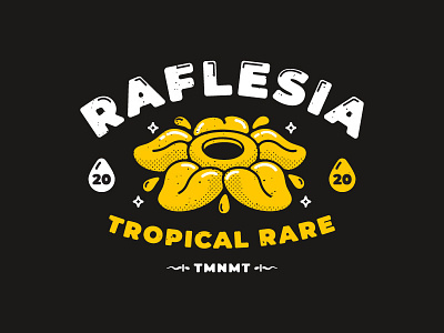 Raflesia design illustration tshirt design vector vintage