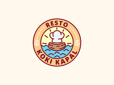 Koki Kapal Logo branding icon logo vector
