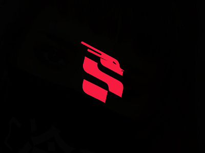 S-Dragon animal dragon letter logo logodesign minimal monogram red