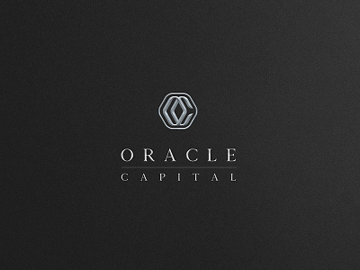 Oraclecapital capital geometric investment logo luxury sophisticate