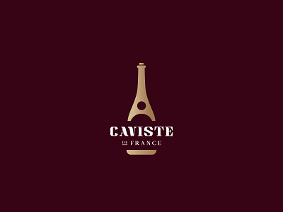 Caviste De France eiffeltower france logo wine