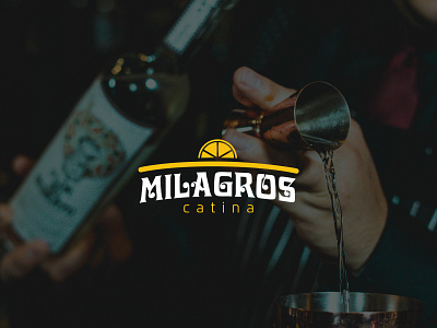 Milagros bar drink logo mexican hat mexico tequila