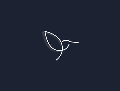 colibri animal bird colibri line logo logodesign minimal minimalistic wings