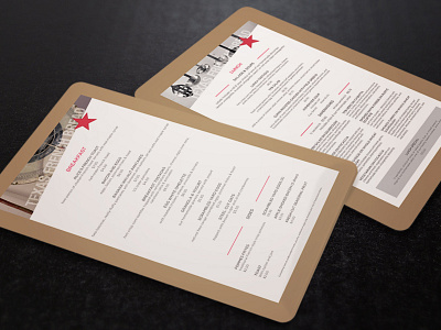 Menu Design, Texas French Bread