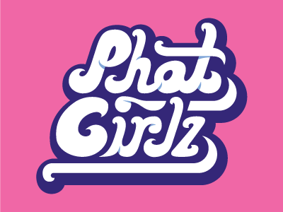 Phat Girls design girls girlz logo phat t shirt typography