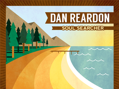 Dan Reardon Album Cover album art beach cover dan reardon illustration mountains ocean trees