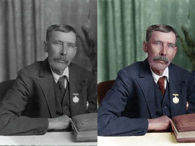 Another Colorization black bw color colorization edit old photograph vintage white