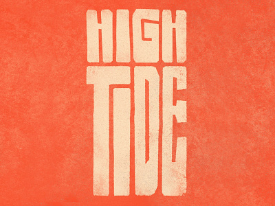 High Tide album artwork album cover band beach cover art high tide music nebraska ocean omaha type typography wave