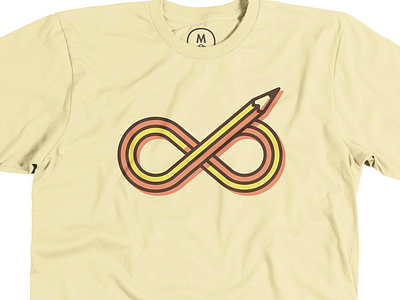 Infinity Pencil - Cotton Bureau cotton bureau design illustration infinity logo pencil shirt tshirt
