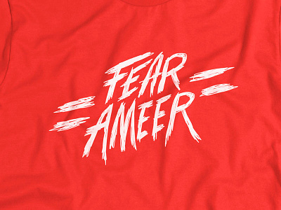 Fear Ameer ameer abdullah design fear ameer font handwritten huskers nebraska tshirt