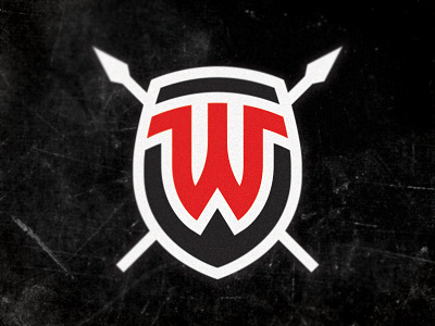 Omaha Westside Warriors high school logo omaha shield spear sports w warriors westside