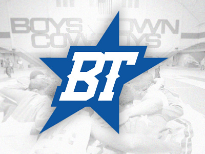 Boys Town Cowboys boys cowboys high school logo monogram nebraska omaha star town