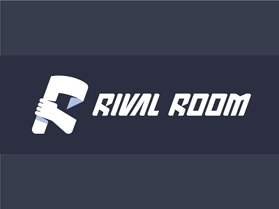 Rival Room 1 concept fantasy logo monogram online r rival room sports typography