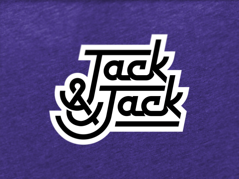 Jack & Jack omaha logo jack and jack script band design shirt