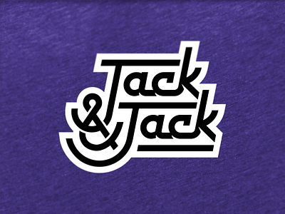 Jack & Jack band design jack and jack logo omaha script shirt