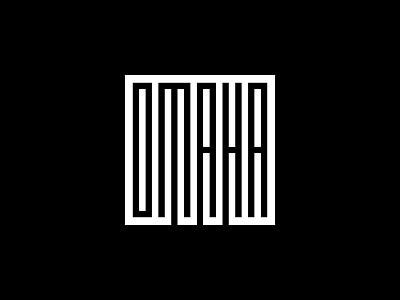Omaha Shirt black white design geometric nebraska omaha shirt square t shirt
