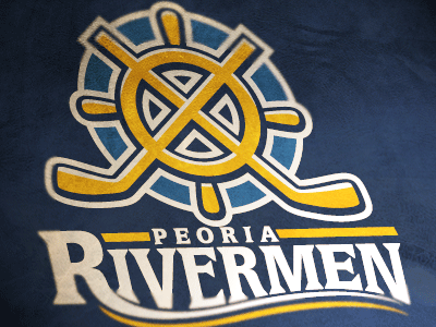 Peoria Rivermen hockey logo peoria rivermen sports